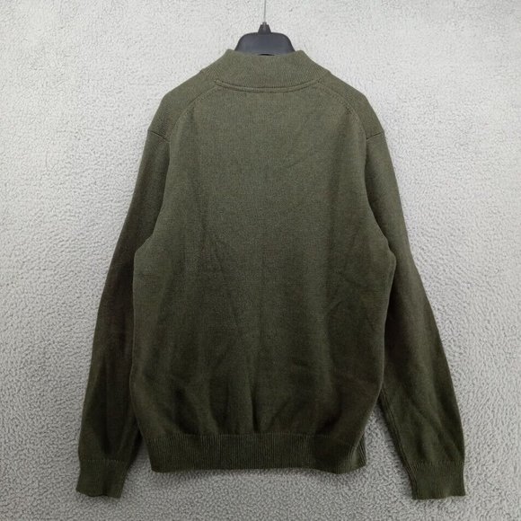 Frederik Anderson Copenhagen Sweater Mens Large Dark‎ Green Pullover Heavy Knit - Picture 7 of 8
